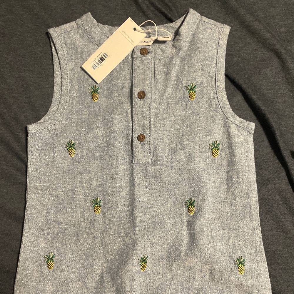 Janie and Jack Pineapple Romper